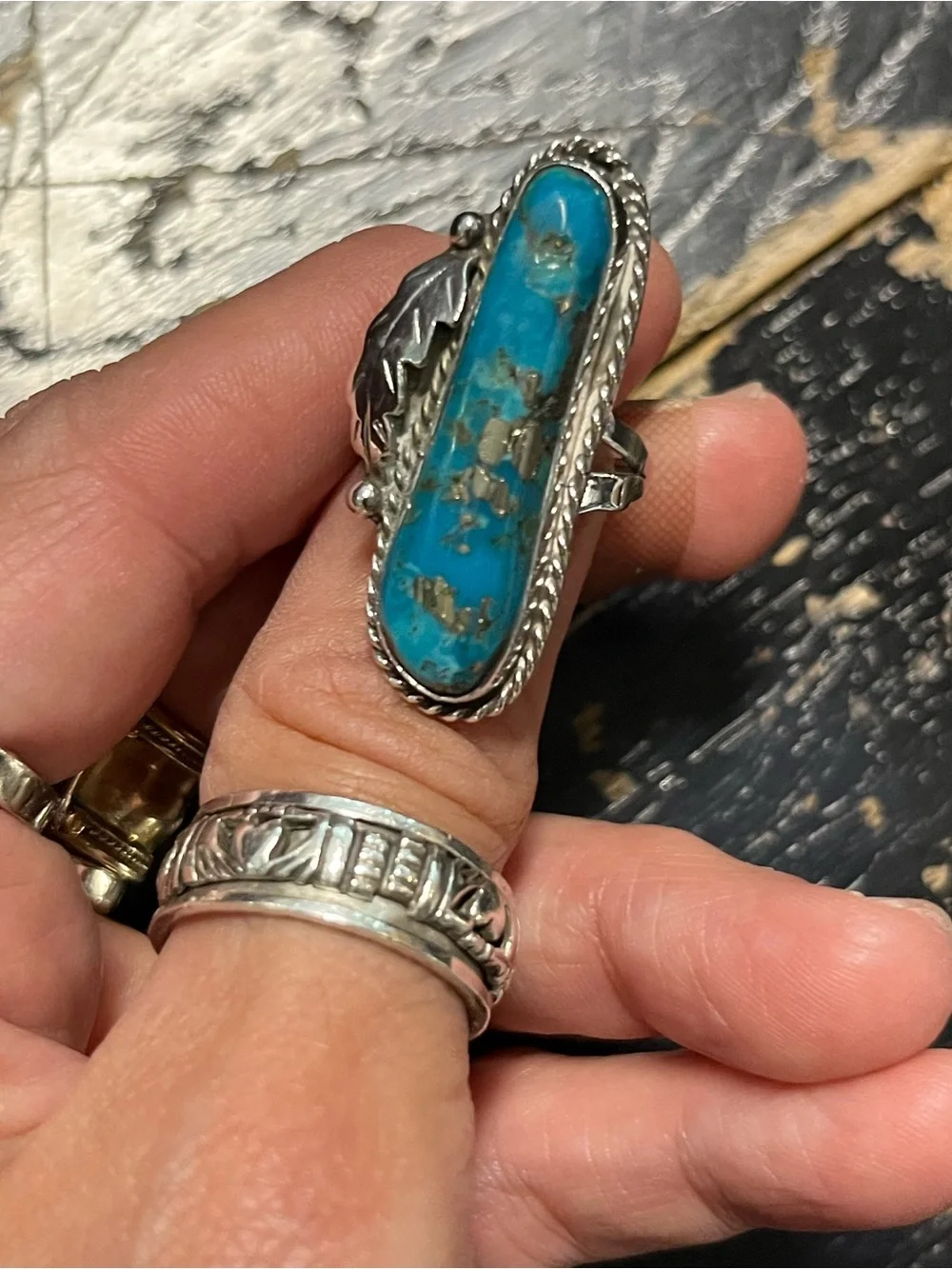 Old Pawn Turquoise Ring